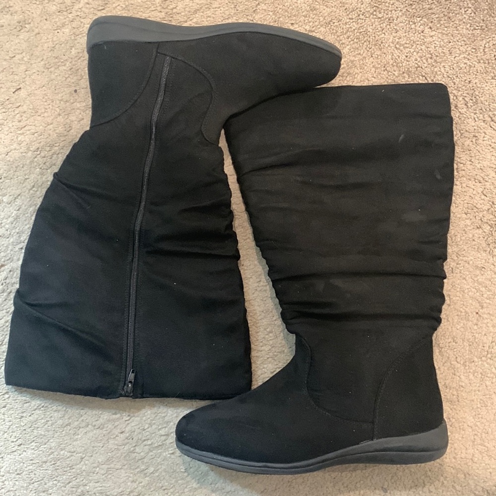 Black Zip Up Boots